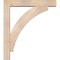 Ekena Millwork Thorton Block Smooth Bracket w/ Offset Brace, Douglas Fir, 5 1/2"W x 30"D x 34"H BKT0604X30X34THR05SDF - alternate 4